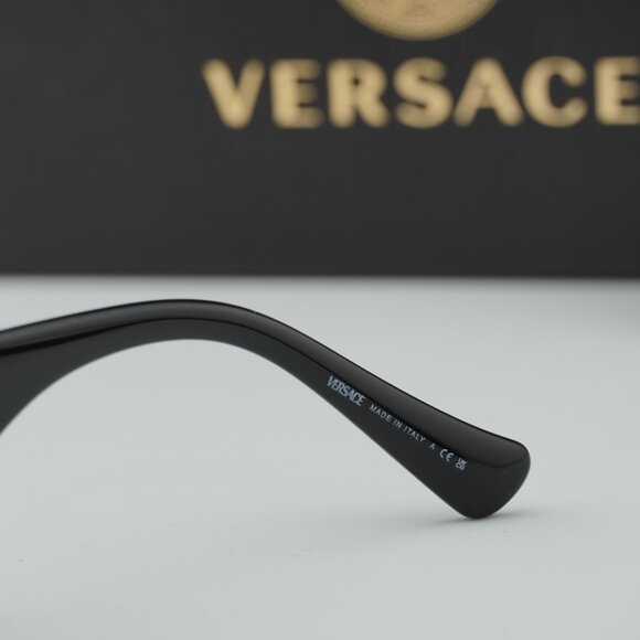 Versace VE2264 100230 Oval Sunglasses – Gold/Green Silver Mirror - Picture 8 of 9